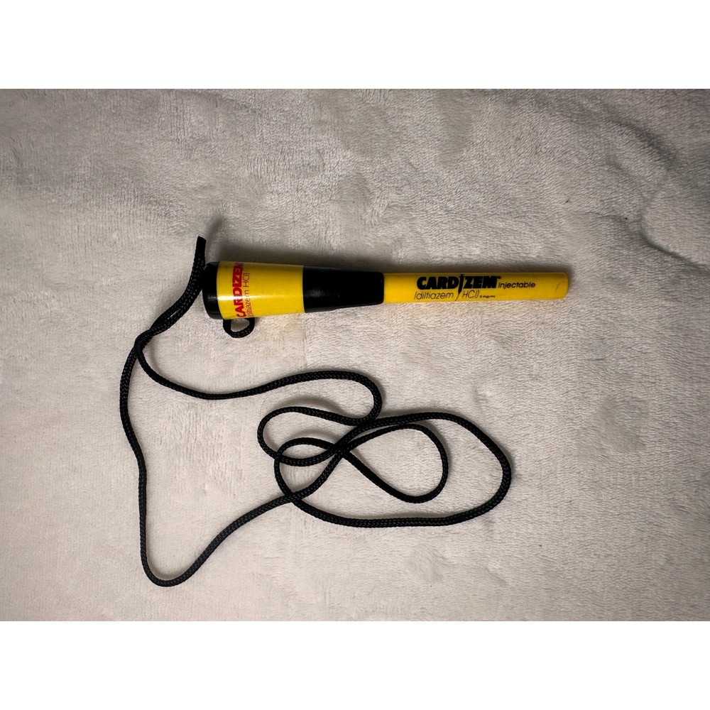 Vintage Rep Promo Pen Lanyard rope Design Yellow